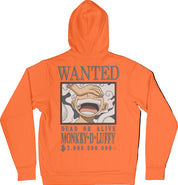 Felpa Ricamata Posteriormente Unisex – Morbida con Cappuccio e Tasca Frontale – Stile Streetwear – Luffy Taglia