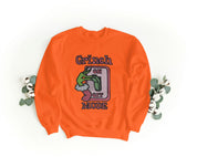 Felpa Ricamata Unisex – Morbida – Stile Streetwear – Grinch Mode On