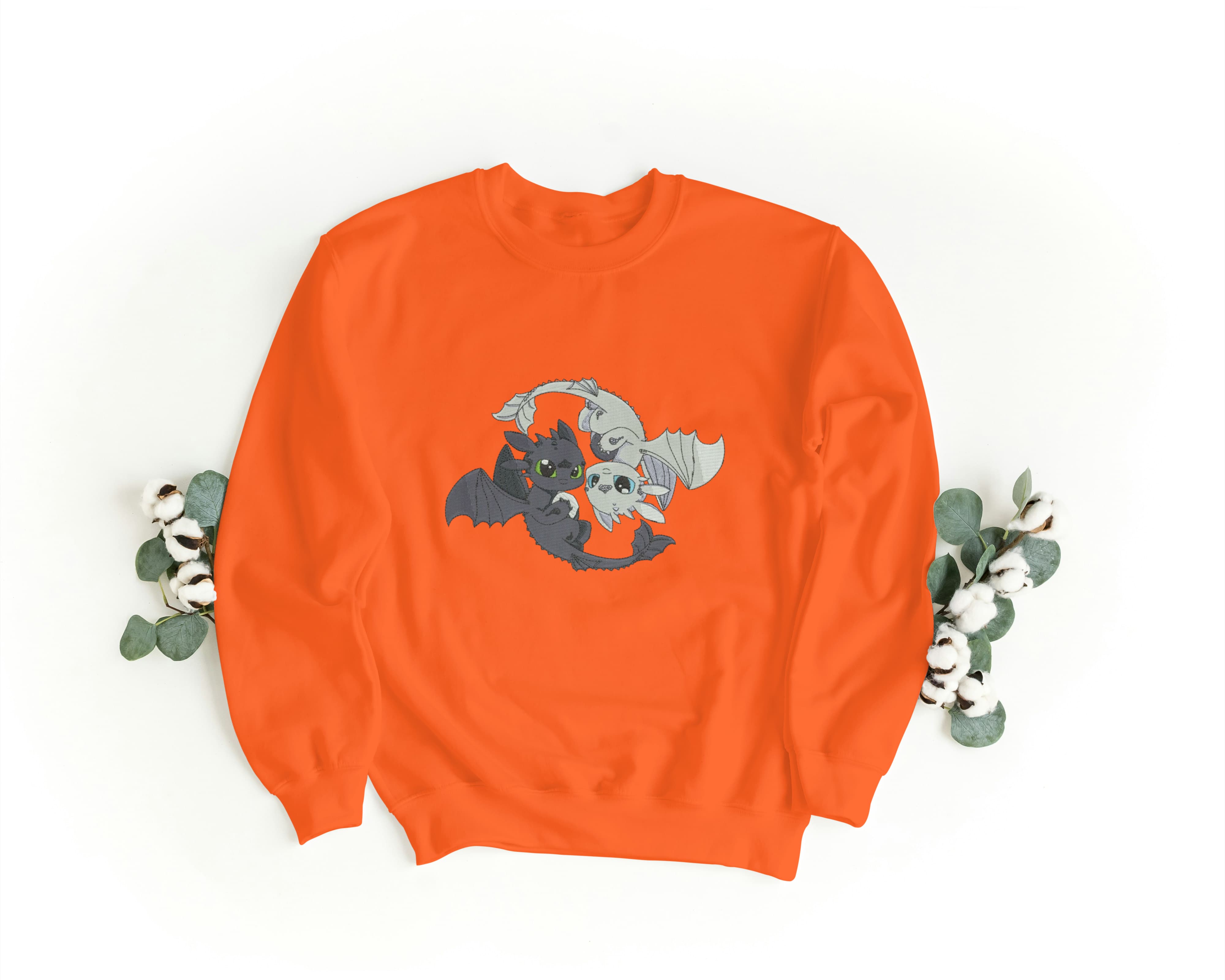 Felpa Ricamata Unisex – Morbida – Stile Streetwear – Furia Buia e Bianca