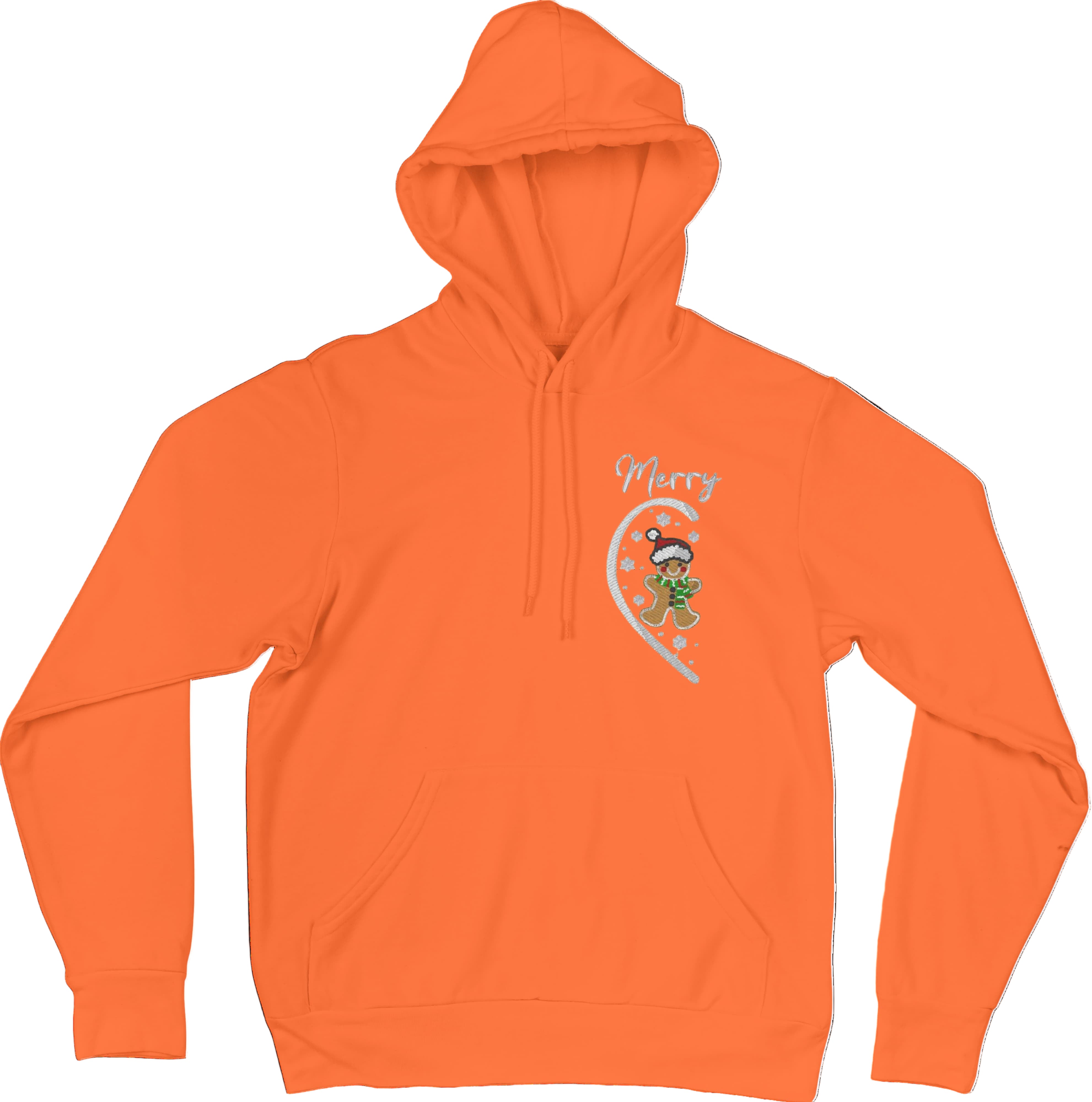 Felpa Ricamata Per Lui e Per Lei Unisex – 100% Cotone – Stile Streetwear e Confortevole – Marzapane Natale