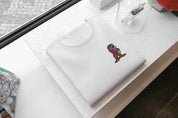 T-Shirt Unisex Ricamata 100% Cotone – Confortevole – Design Brontolo