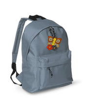 Mochila Infantil de Poliéster 600D 28x38x12 cm – Espalda Acolchada y Correas Ajustables – Diseño Bordado Mariposa con Flores