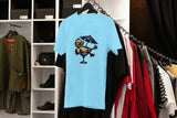 Unisex Embroidered T-Shirt 100% Cotton – Comfortable – Duck in Cocktail Design