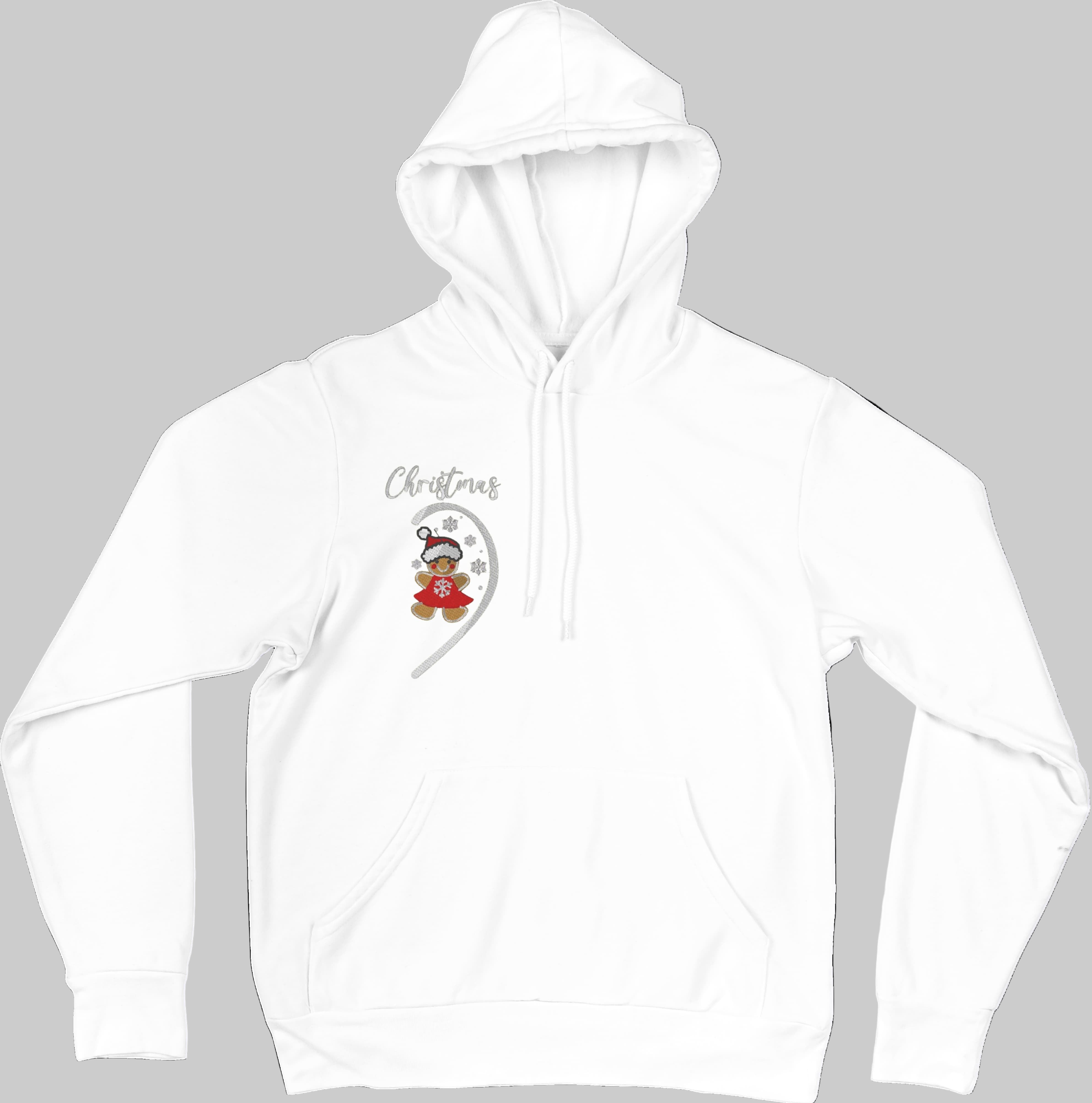 Felpa Ricamata Per Lui e Per Lei Unisex – 100% Cotone – Stile Streetwear e Confortevole – Marzapane Natale