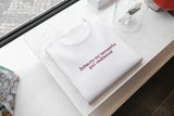 Unisex Embroidered T-Shirt 100% Cotton – Comfortable – Design Intanto mi lamento poi vediamo