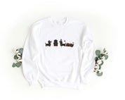 Felpa Ricamata Unisex – Morbida – Stile Streetwear – Bassotti Natalizi