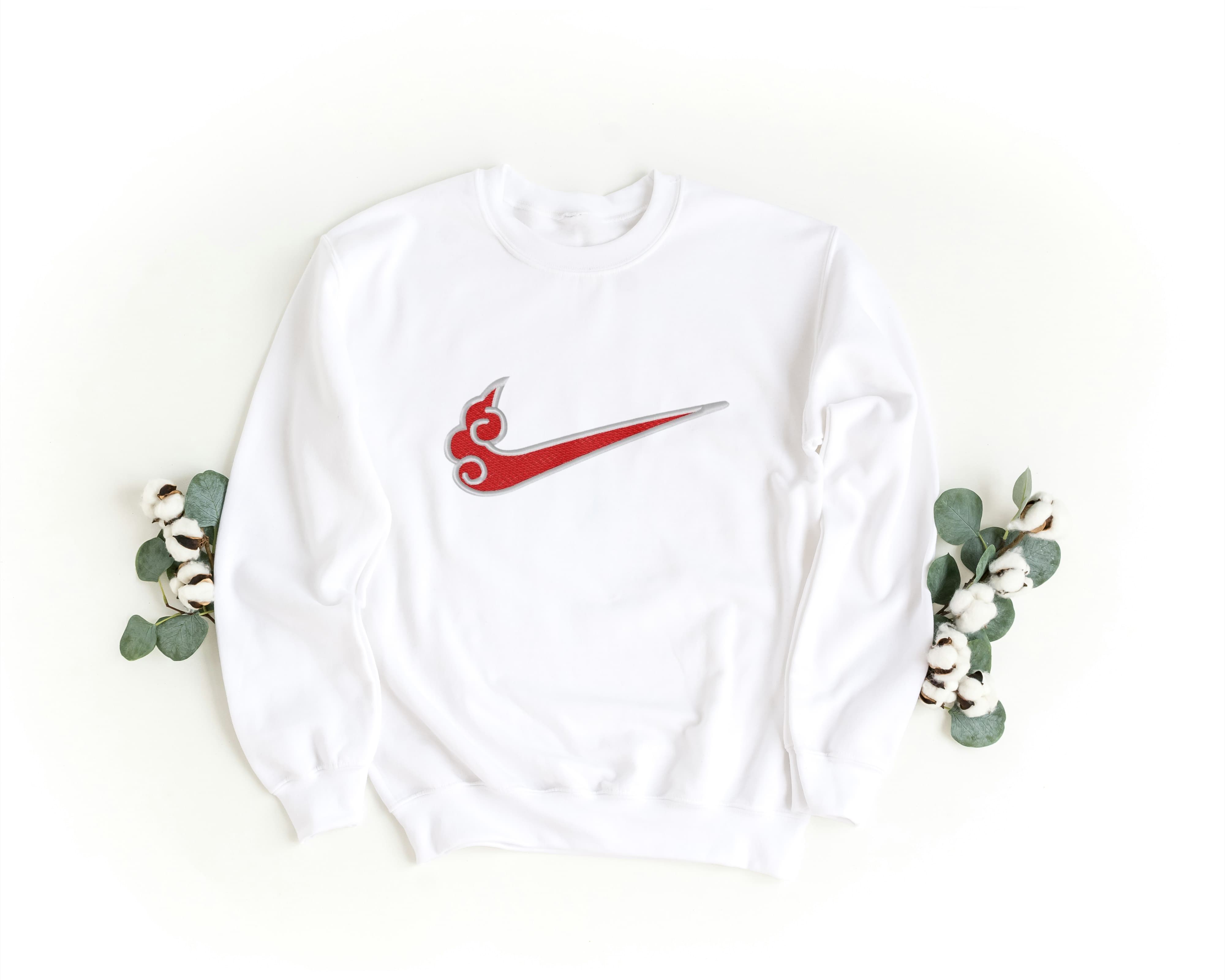 Felpa Ricamata Unisex – Morbida – Stile Streetwear – Swoosh Fire