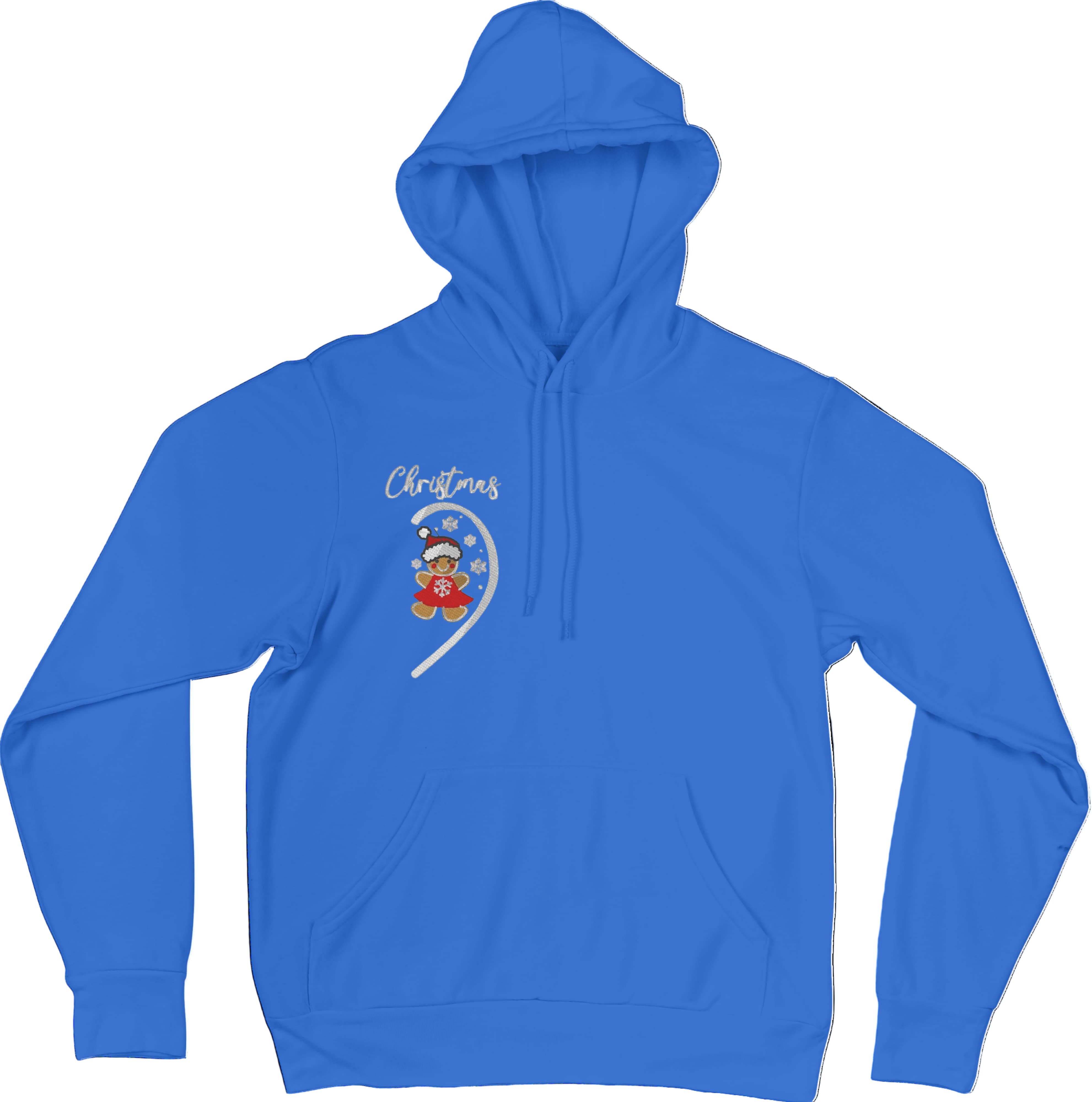 Felpa Ricamata Per Lui e Per Lei Unisex – 100% Cotone – Stile Streetwear e Confortevole – Marzapane Natale