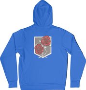 Felpa Ricamata Posteriormente Unisex – Morbida con Cappuccio e Tasca Frontale – Corpo di Guarnigione