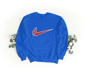 Felpa Ricamata Unisex – Morbida – Stile Streetwear – Swoosh Fire