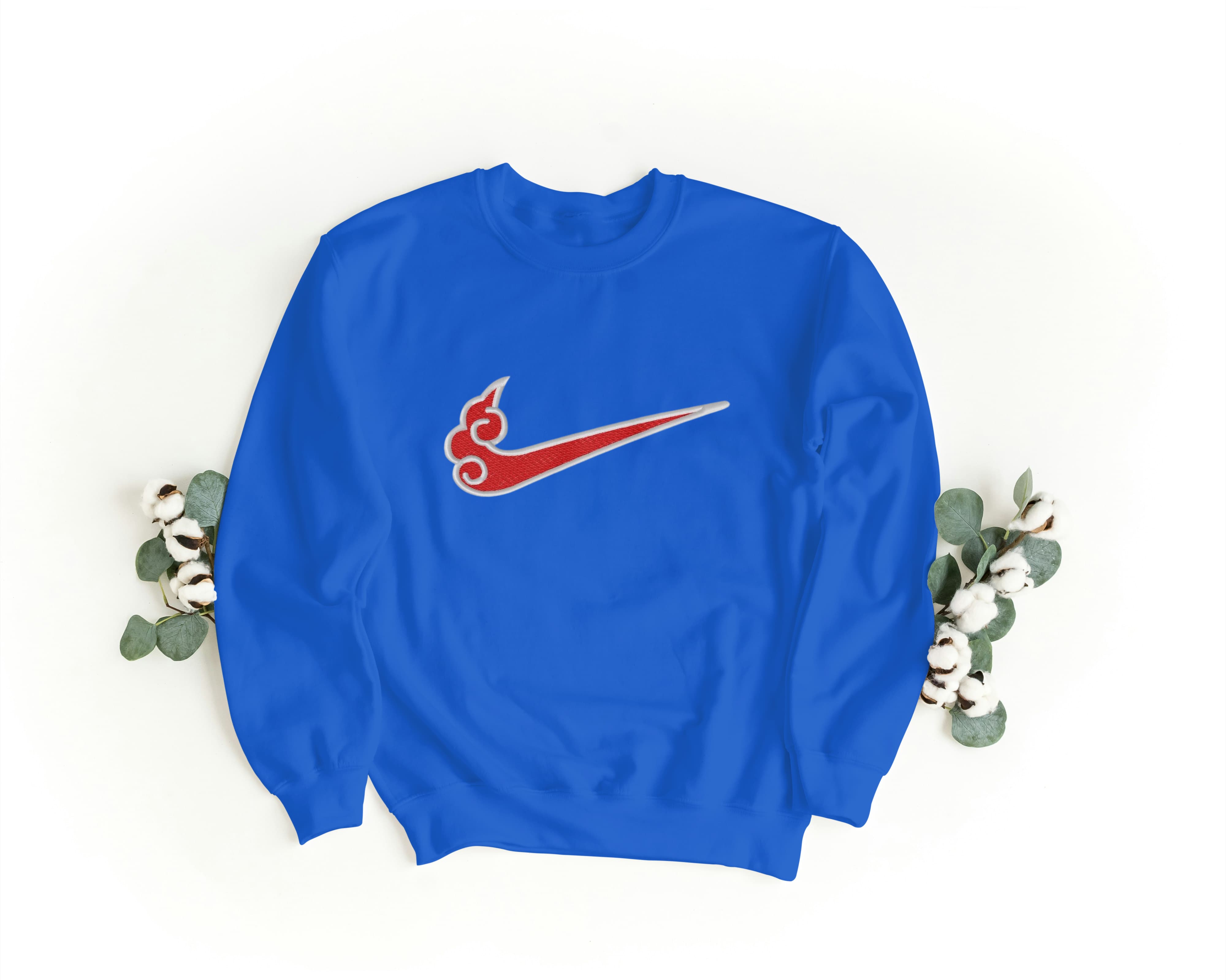 Felpa Ricamata Unisex – Morbida – Stile Streetwear – Swoosh Fire