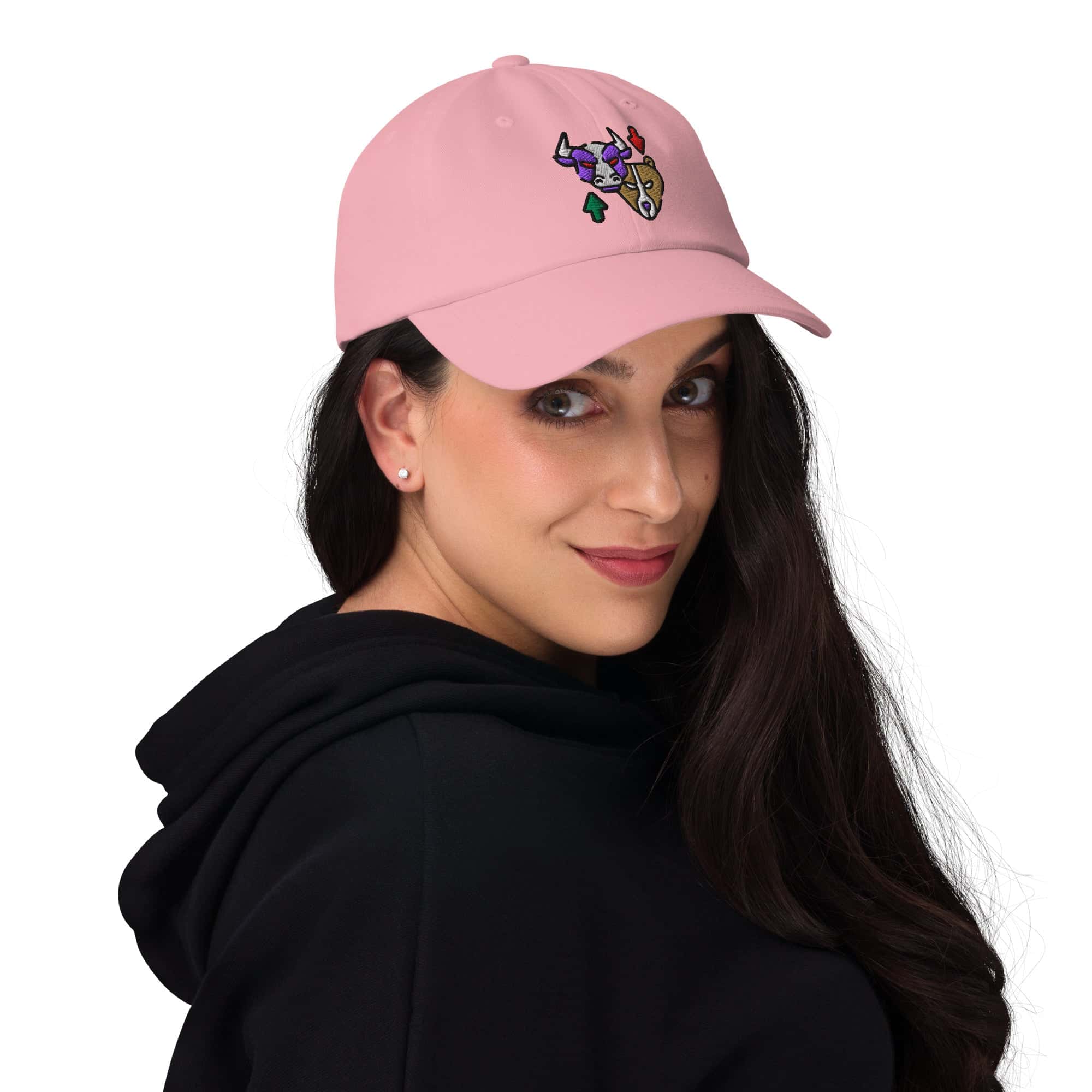 Cappellino Ricamato Unisex Da Baseball Regolabile – Design Bull & Bear-Biiply