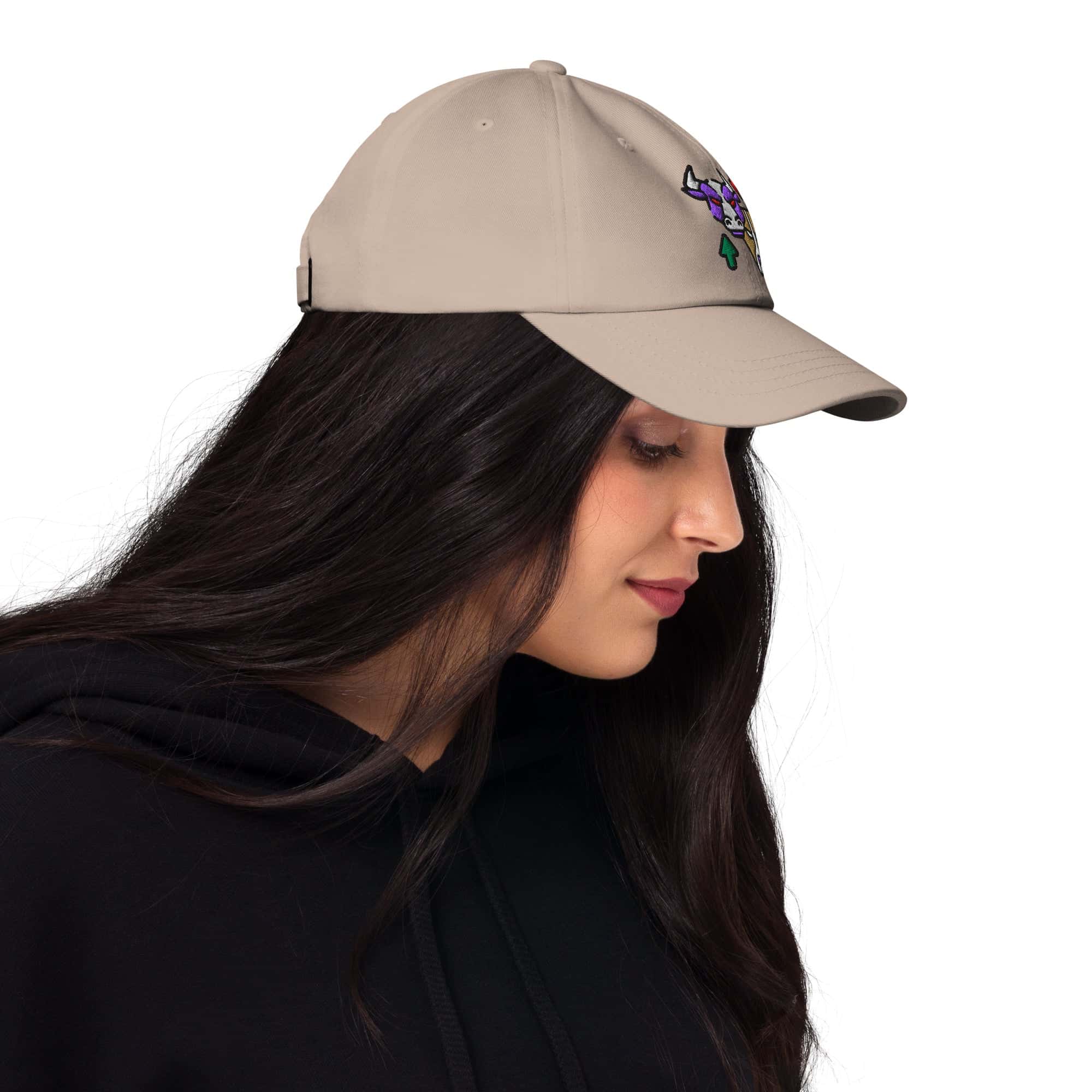 Cappellino Ricamato Unisex Da Baseball Regolabile – Design Bull & Bear-Biiply