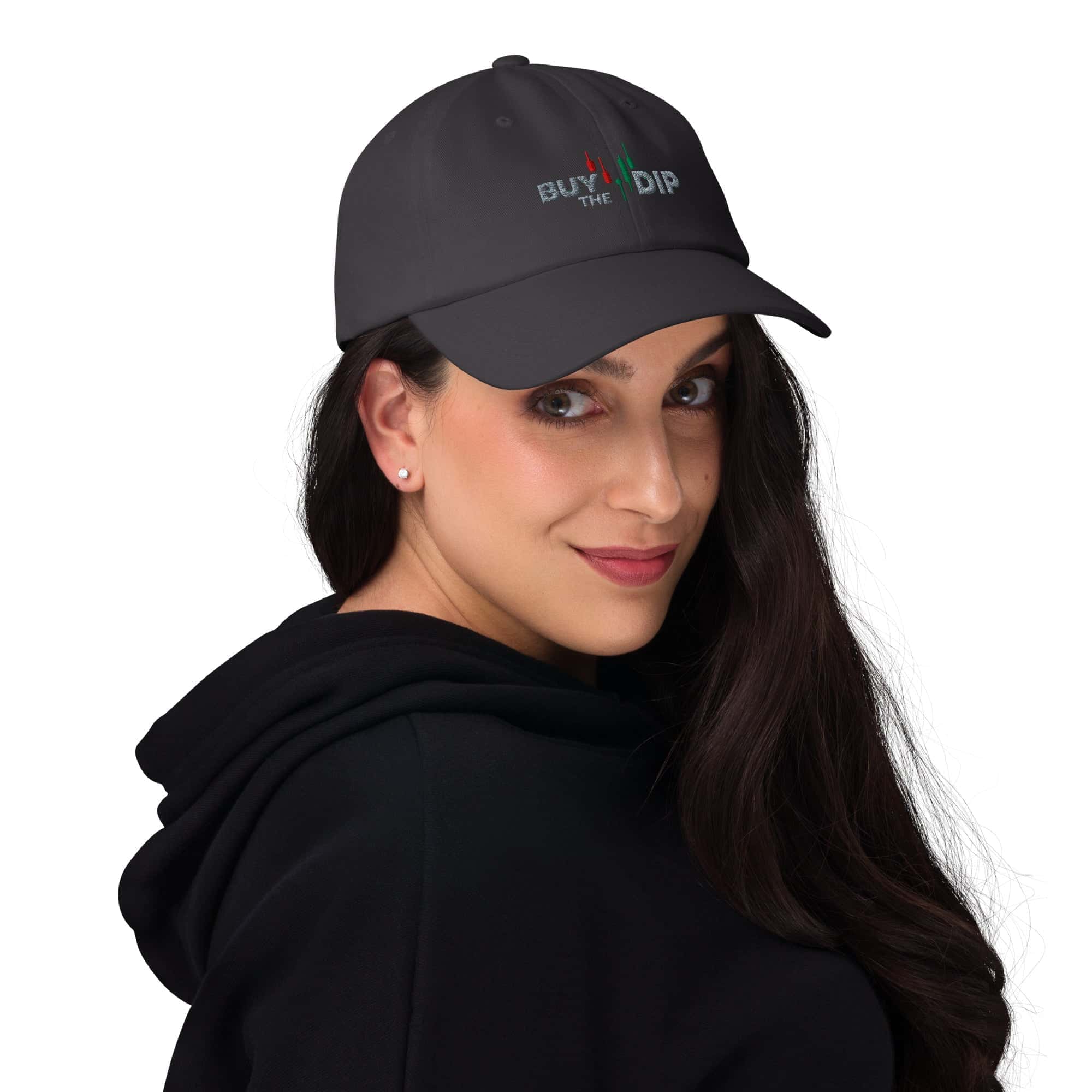 Cappellino Ricamato Unisex Da Baseball Regolabile – Design Buy The Dip-Biiply