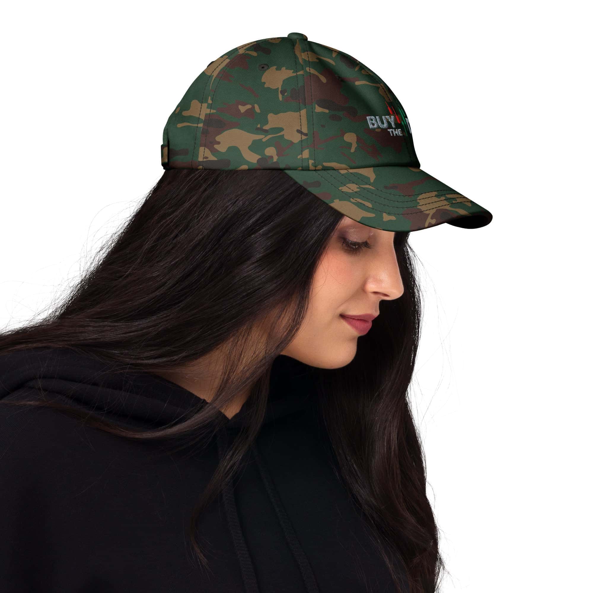 Cappellino Ricamato Unisex Da Baseball Regolabile – Design Buy The Dip-Biiply