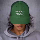 Cappellino Ricamato Unisex Da Baseball Regolabile – Design Error 404