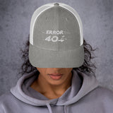 Cappellino Ricamato Unisex Da Baseball Regolabile – Design Error 404