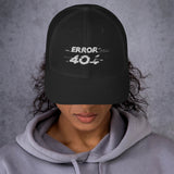 Cappellino Ricamato Unisex Da Baseball Regolabile – Design Error 404