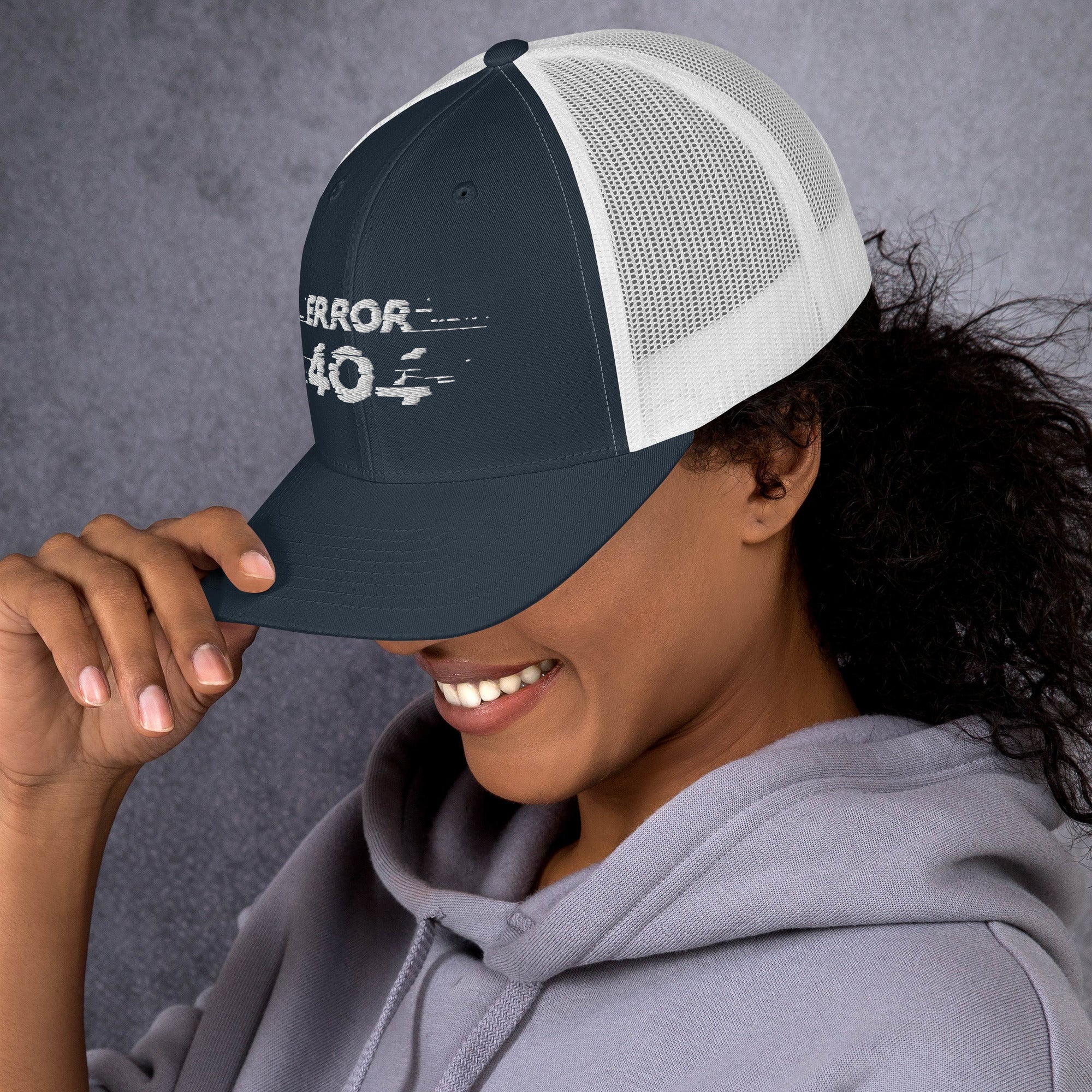 Cappellino Ricamato Unisex Da Baseball Regolabile – Design Error 404-Biiply