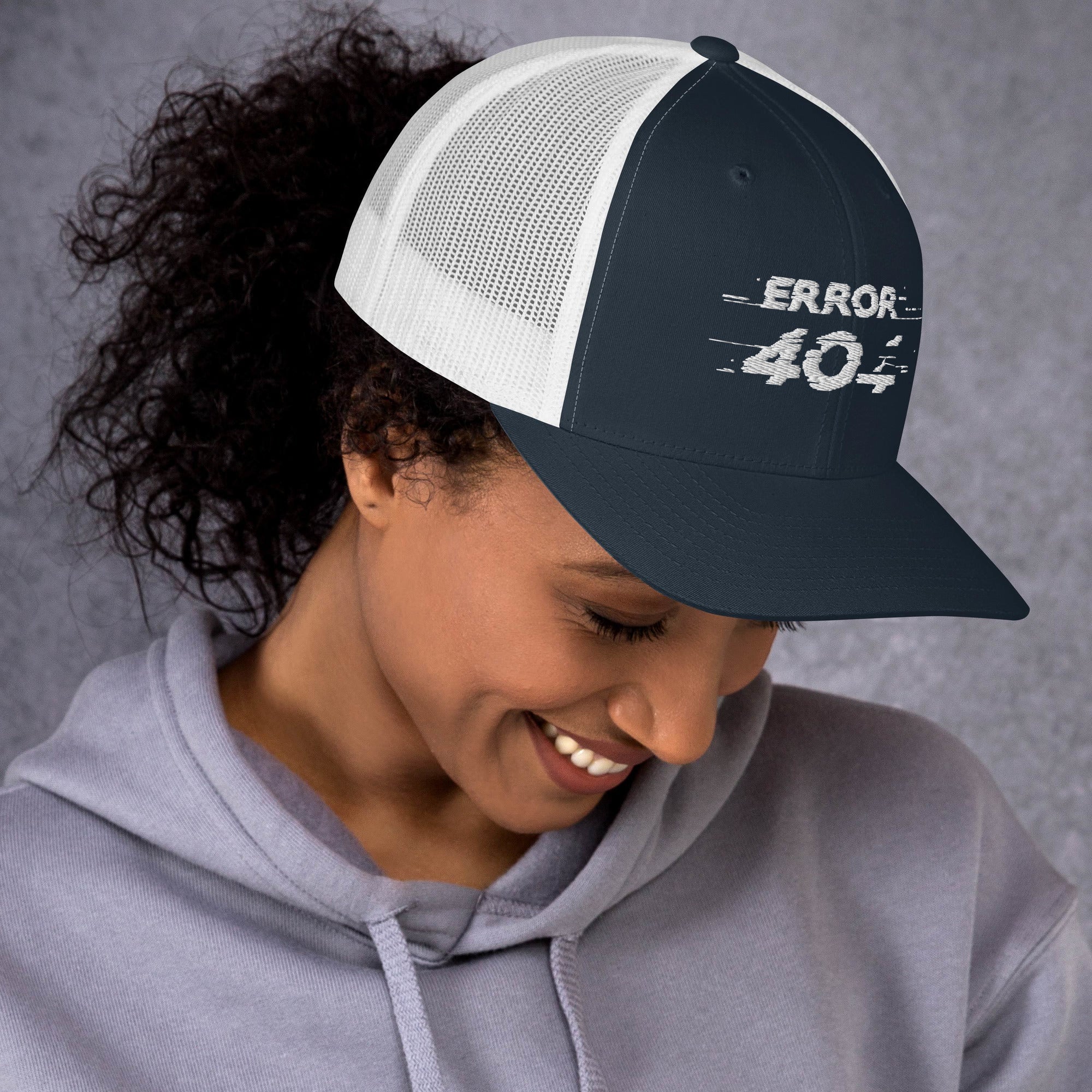 Cappellino Ricamato Unisex Da Baseball Regolabile – Design Error 404-Biiply