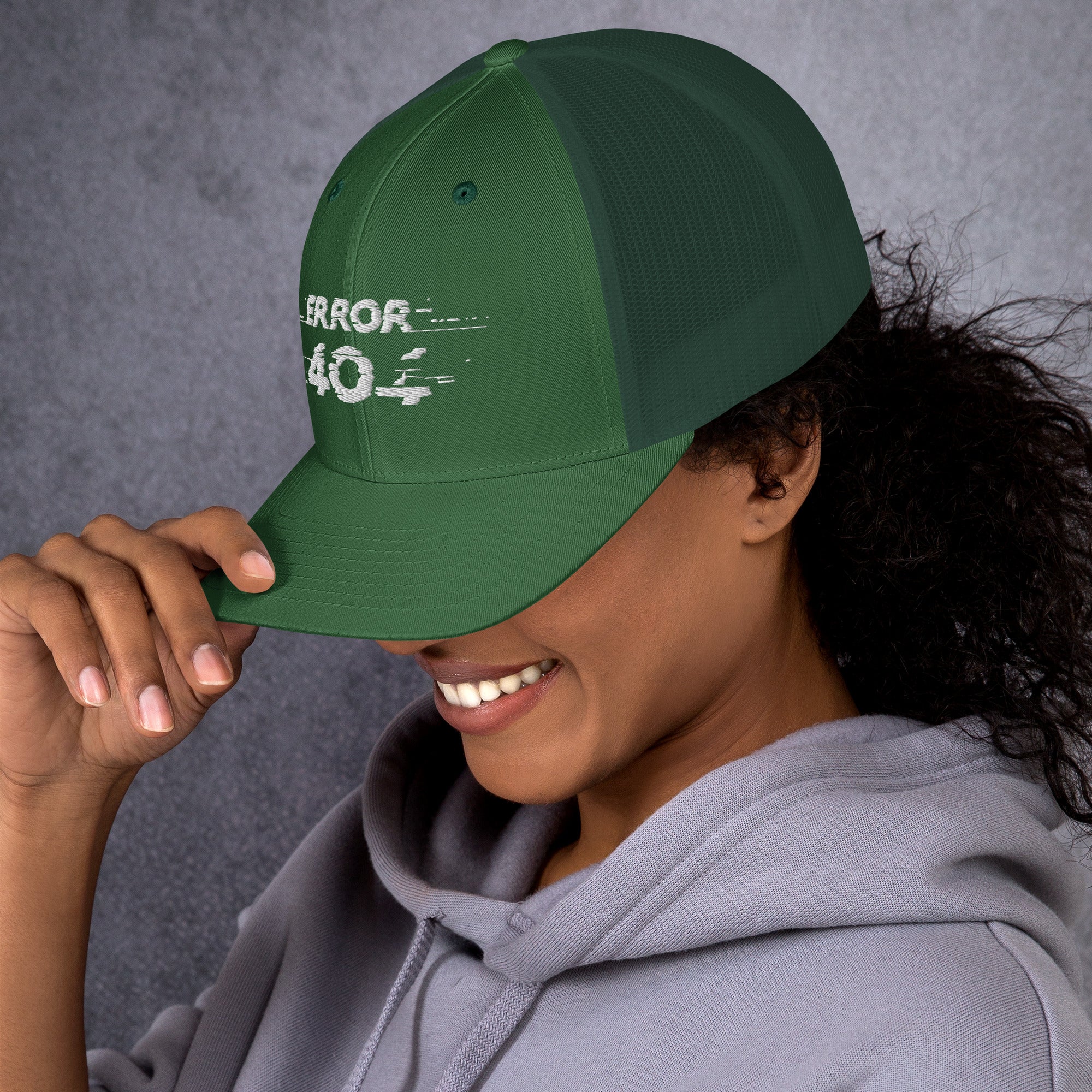 Cappellino Ricamato Unisex Da Baseball Regolabile – Design Error 404-Biiply