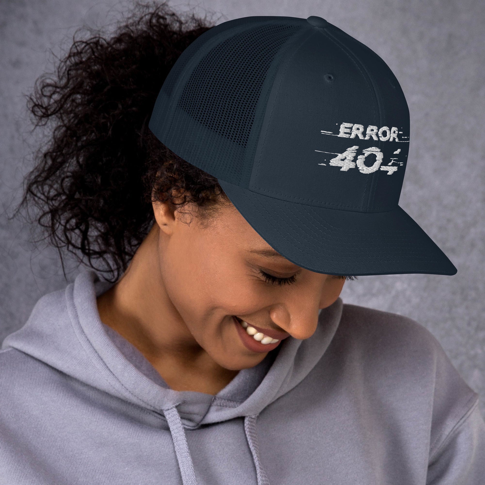 Cappellino Ricamato Unisex Da Baseball Regolabile – Design Error 404-Biiply