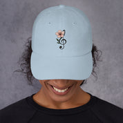 Cappellino Ricamato Unisex Da Baseball Regolabile – Design Fiore di Ciliegio-Biiply