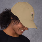 Cappellino Ricamato Unisex Da Baseball Regolabile – Design Fiore di Ciliegio-Biiply