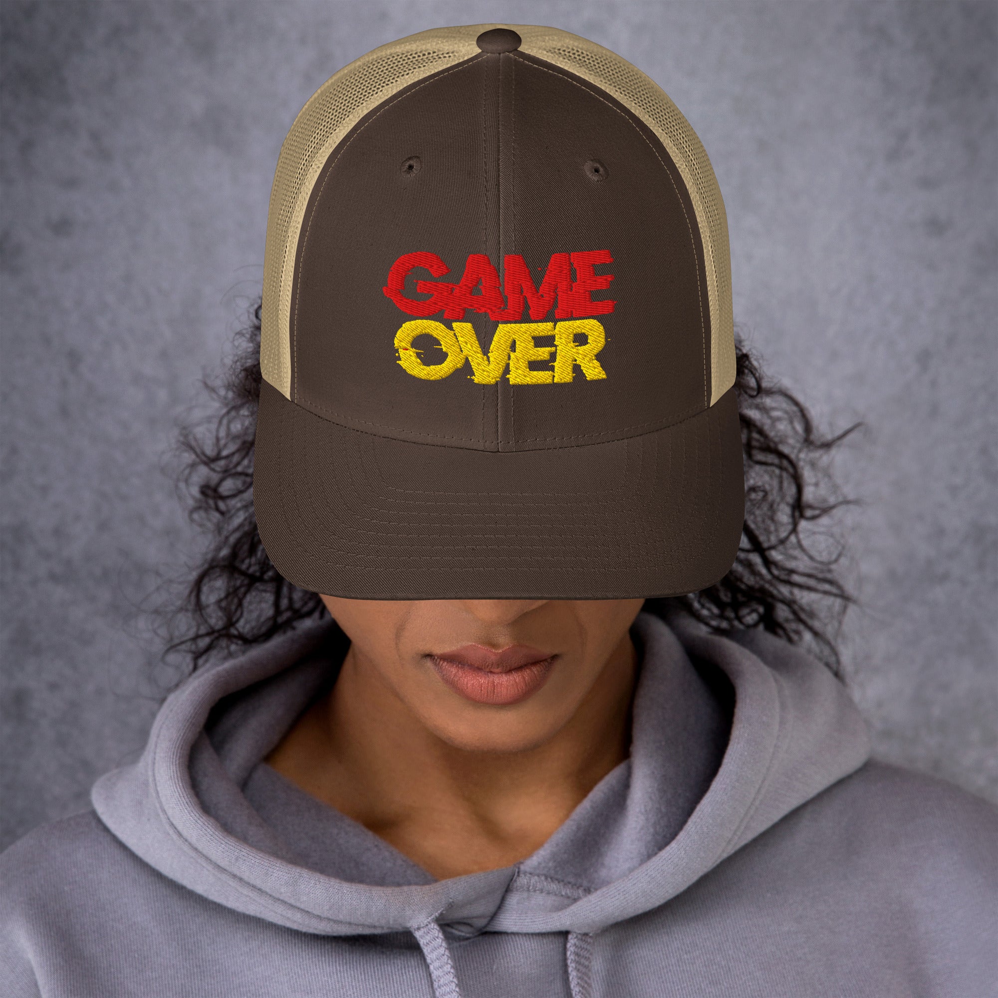 Cappellino Ricamato Unisex Da Baseball Regolabile – Design Game Over-Biiply