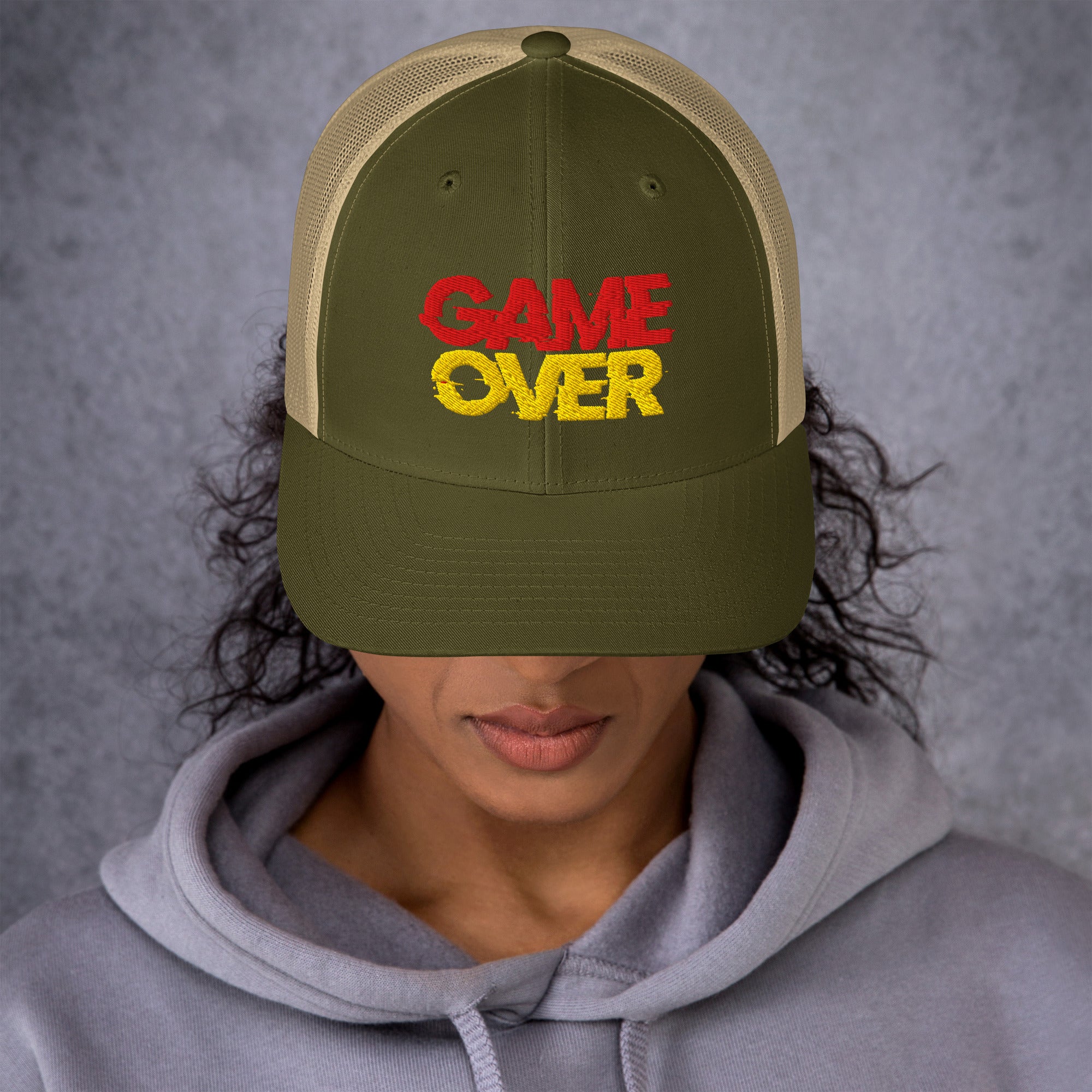 Cappellino Ricamato Unisex Da Baseball Regolabile – Design Game Over-Biiply