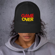 Cappellino Ricamato Unisex Da Baseball Regolabile – Design Game Over-Biiply