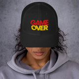 Unisex Adjustable Embroidered Baseball Cap – Game Over Design