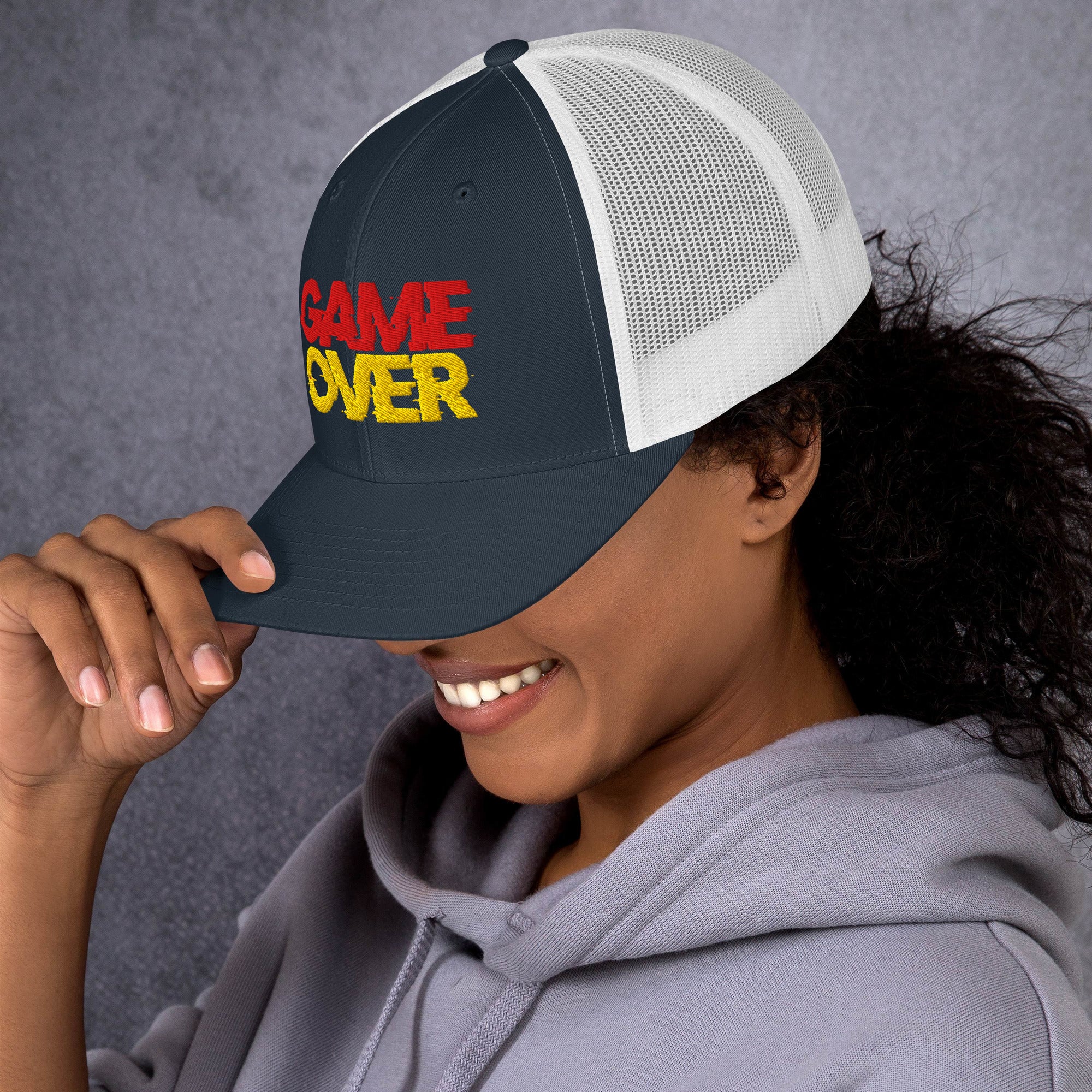 Cappellino Ricamato Unisex Da Baseball Regolabile – Design Game Over-Biiply