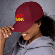 Cappellino Ricamato Unisex Da Baseball Regolabile – Design Game Over-Biiply