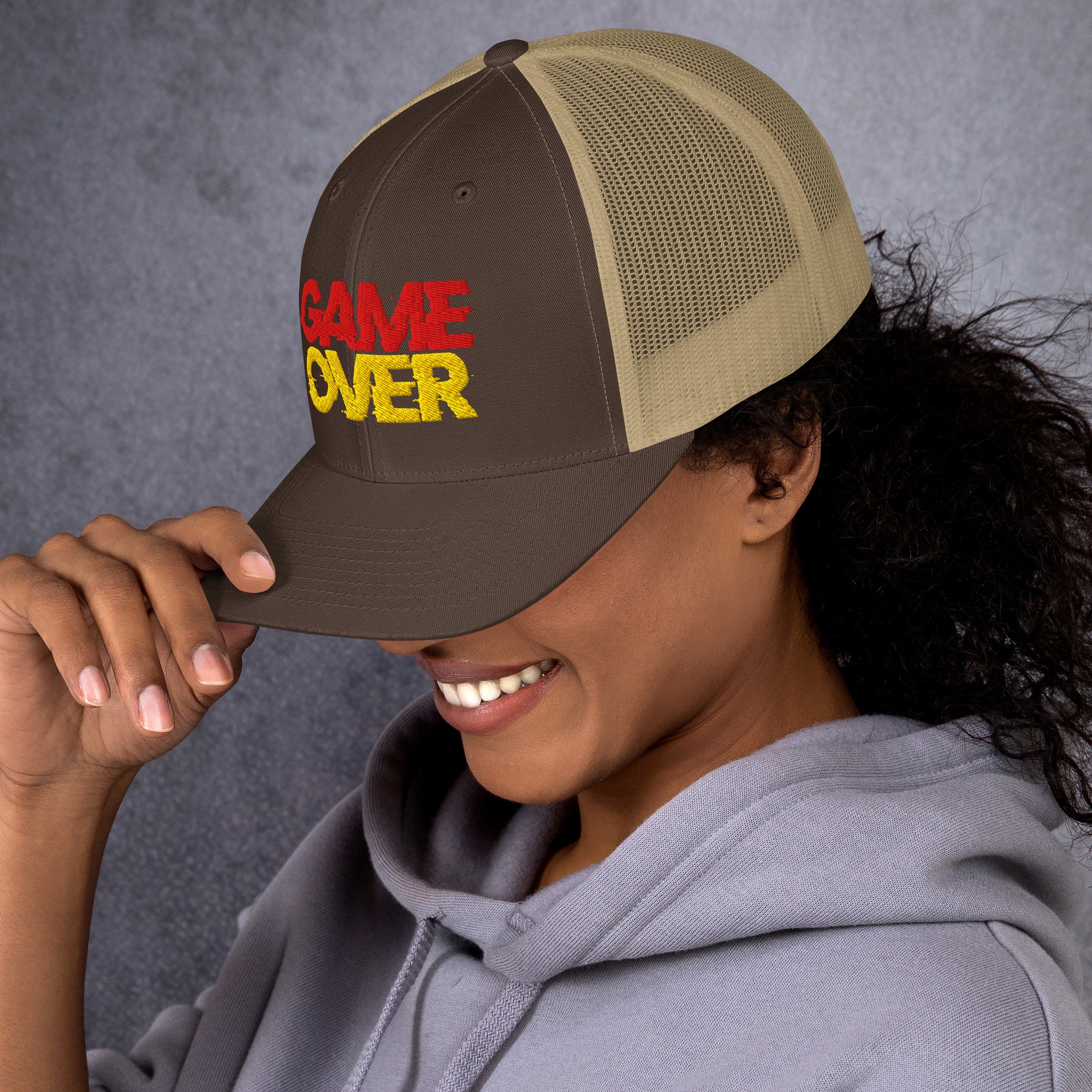 Cappellino Ricamato Unisex Da Baseball Regolabile – Design Game Over-Biiply