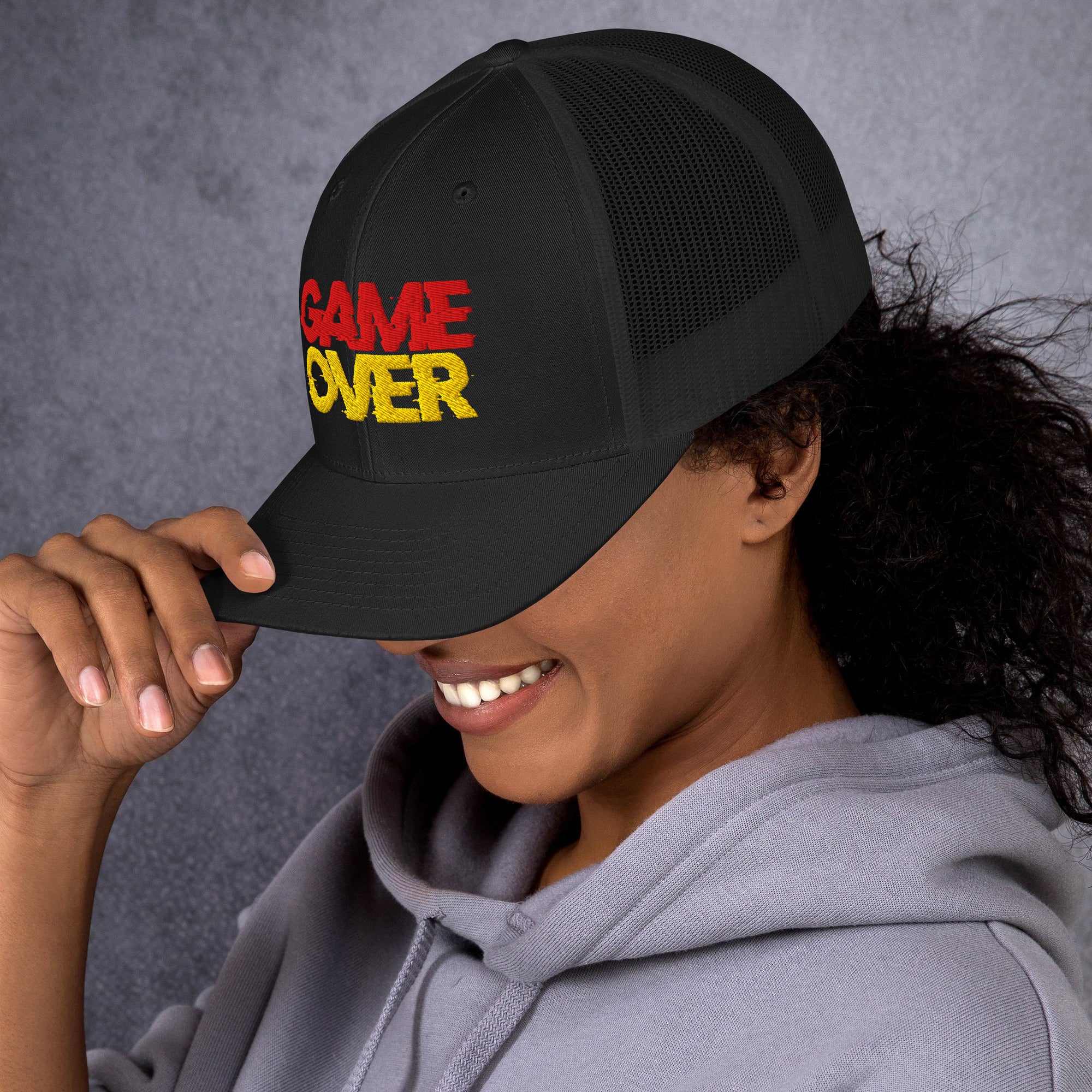 Cappellino Ricamato Unisex Da Baseball Regolabile – Design Game Over-Biiply