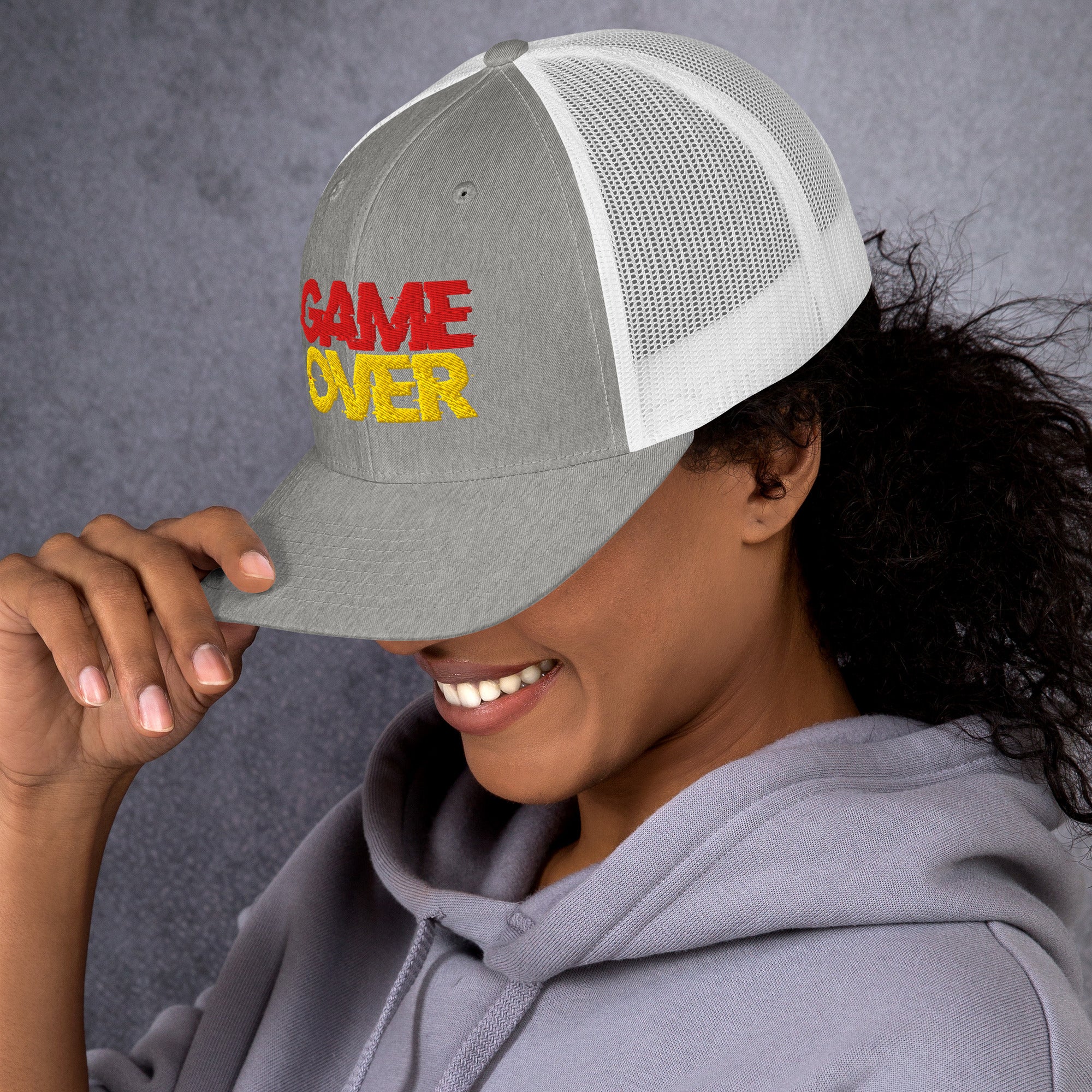 Cappellino Ricamato Unisex Da Baseball Regolabile – Design Game Over-Biiply