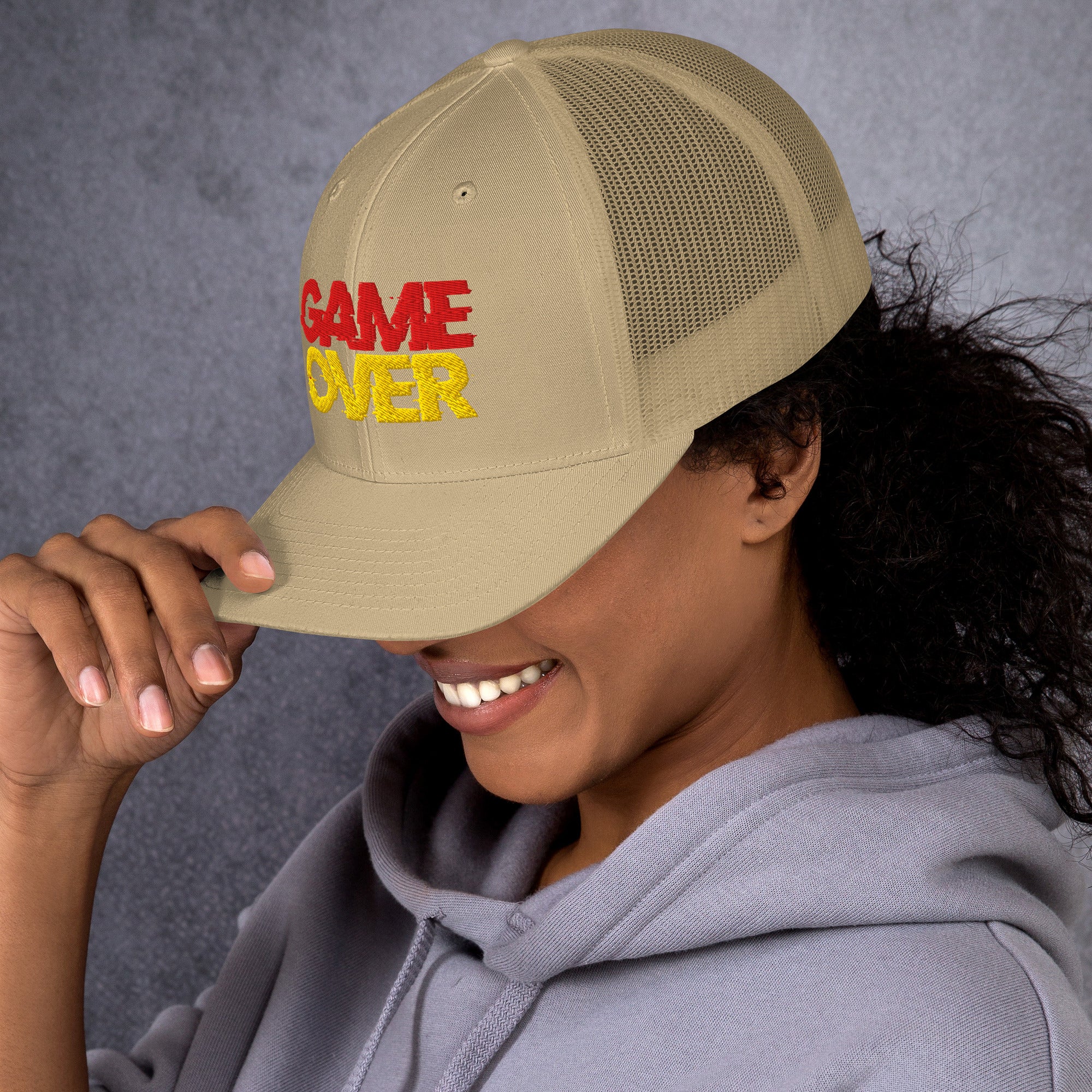 Cappellino Ricamato Unisex Da Baseball Regolabile – Design Game Over-Biiply