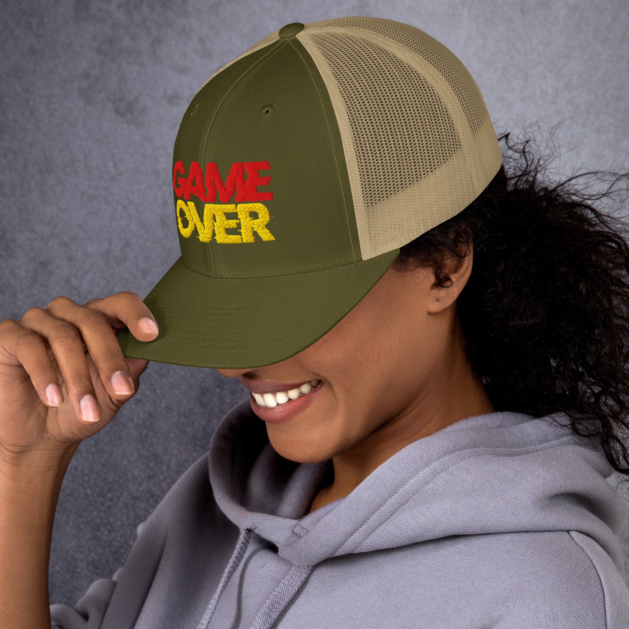Cappellino Ricamato Unisex Da Baseball Regolabile – Design Game Over-Biiply