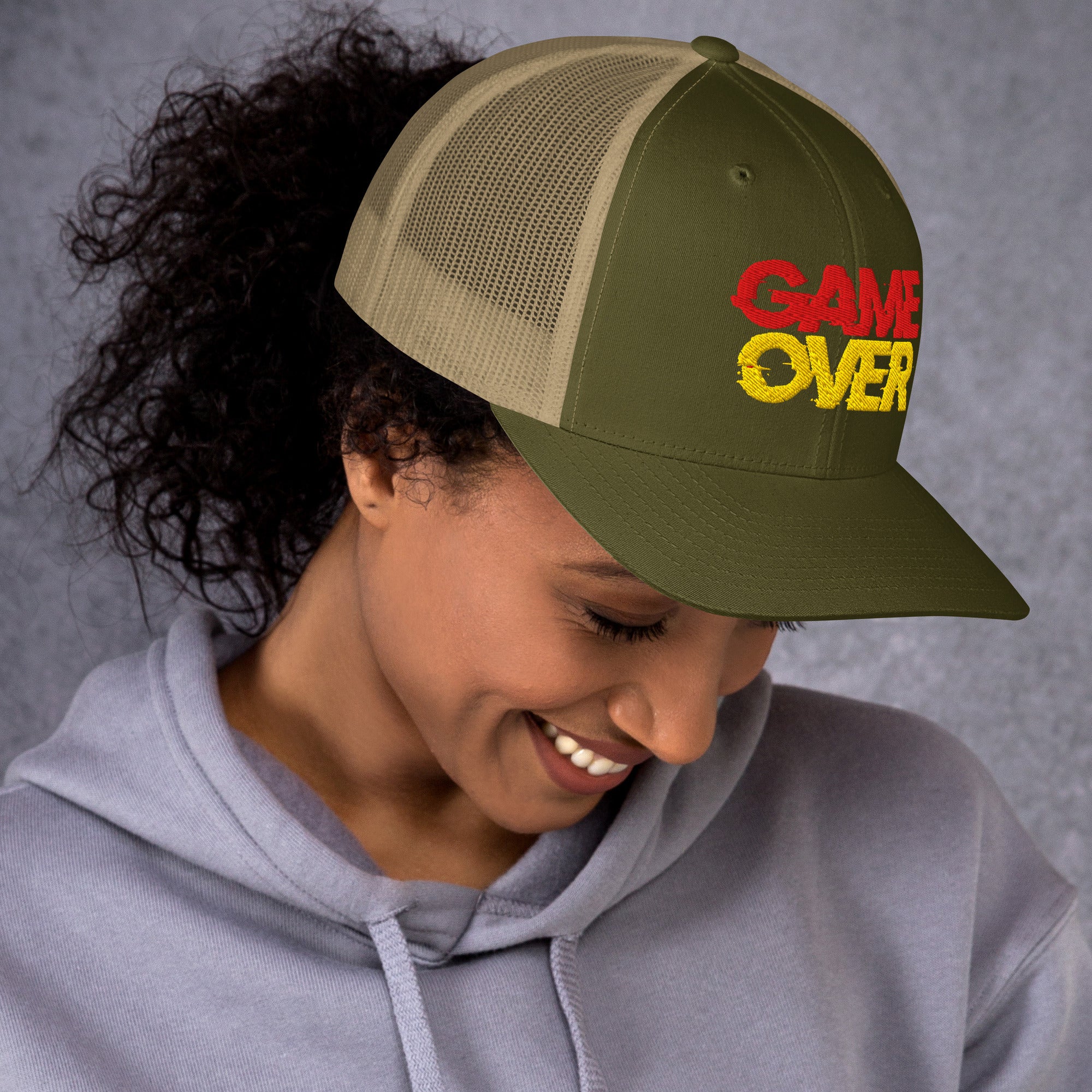 Cappellino Ricamato Unisex Da Baseball Regolabile – Design Game Over-Biiply