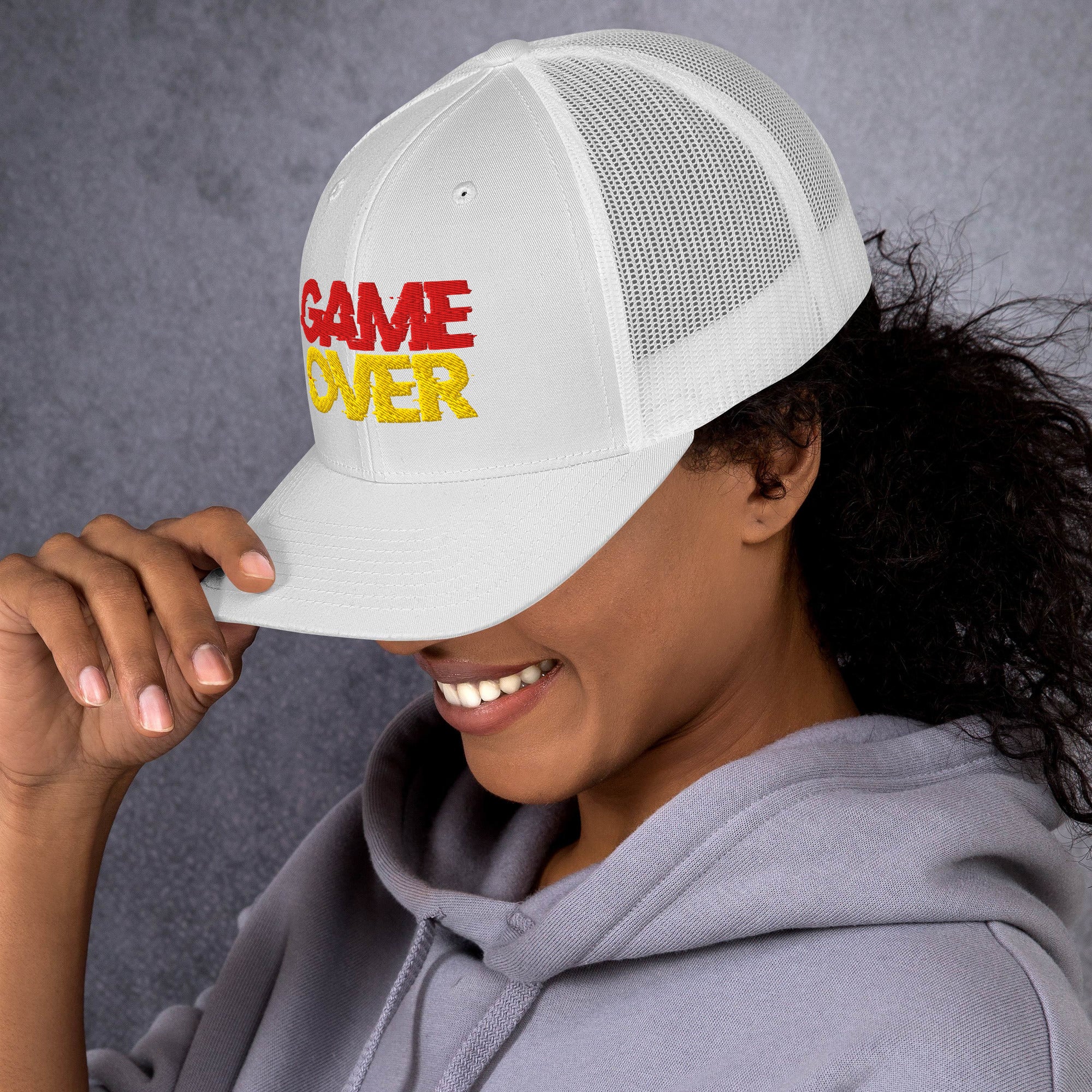 Cappellino Ricamato Unisex Da Baseball Regolabile – Design Game Over-Biiply