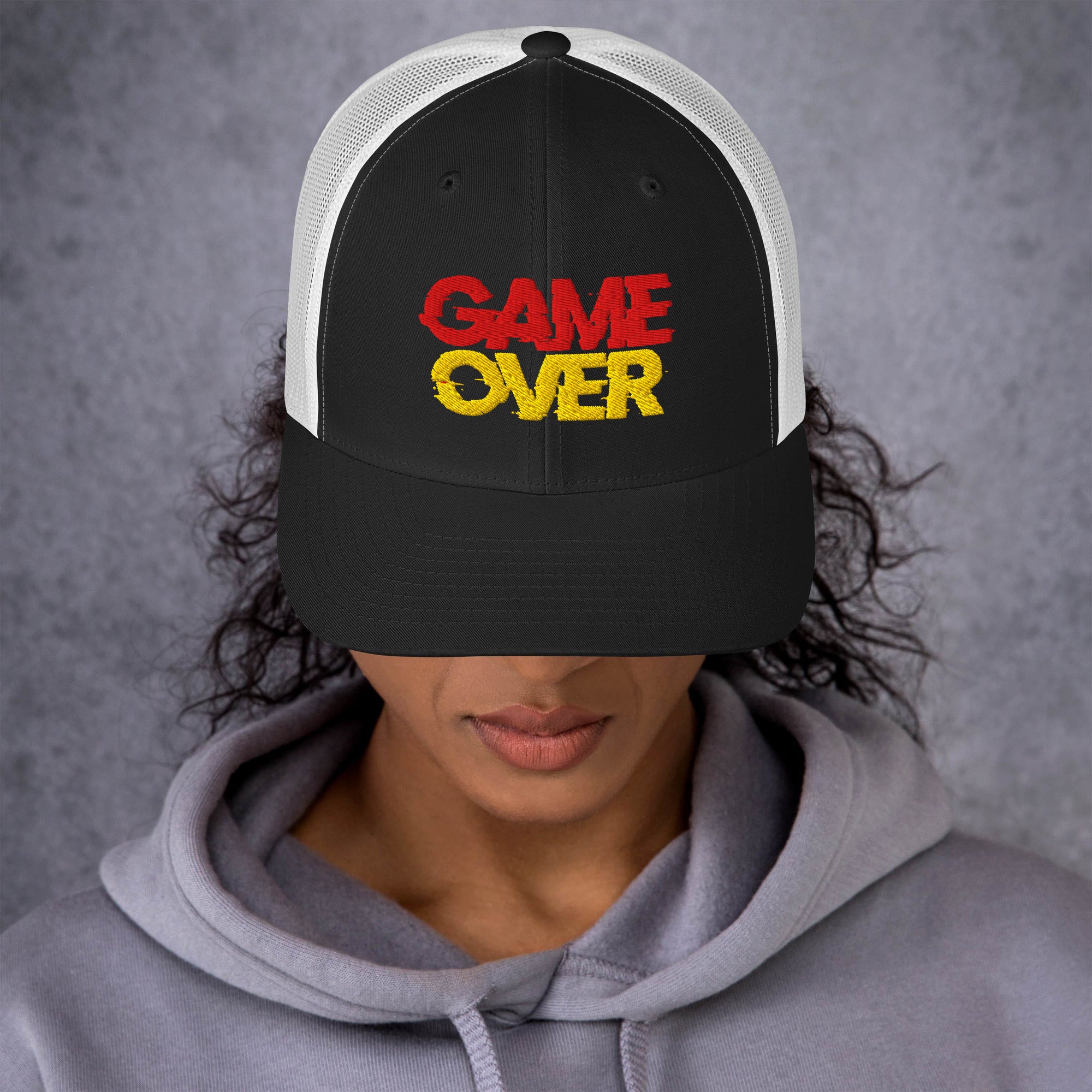 Cappellino Ricamato Unisex Da Baseball Regolabile – Design Game Over-Biiply