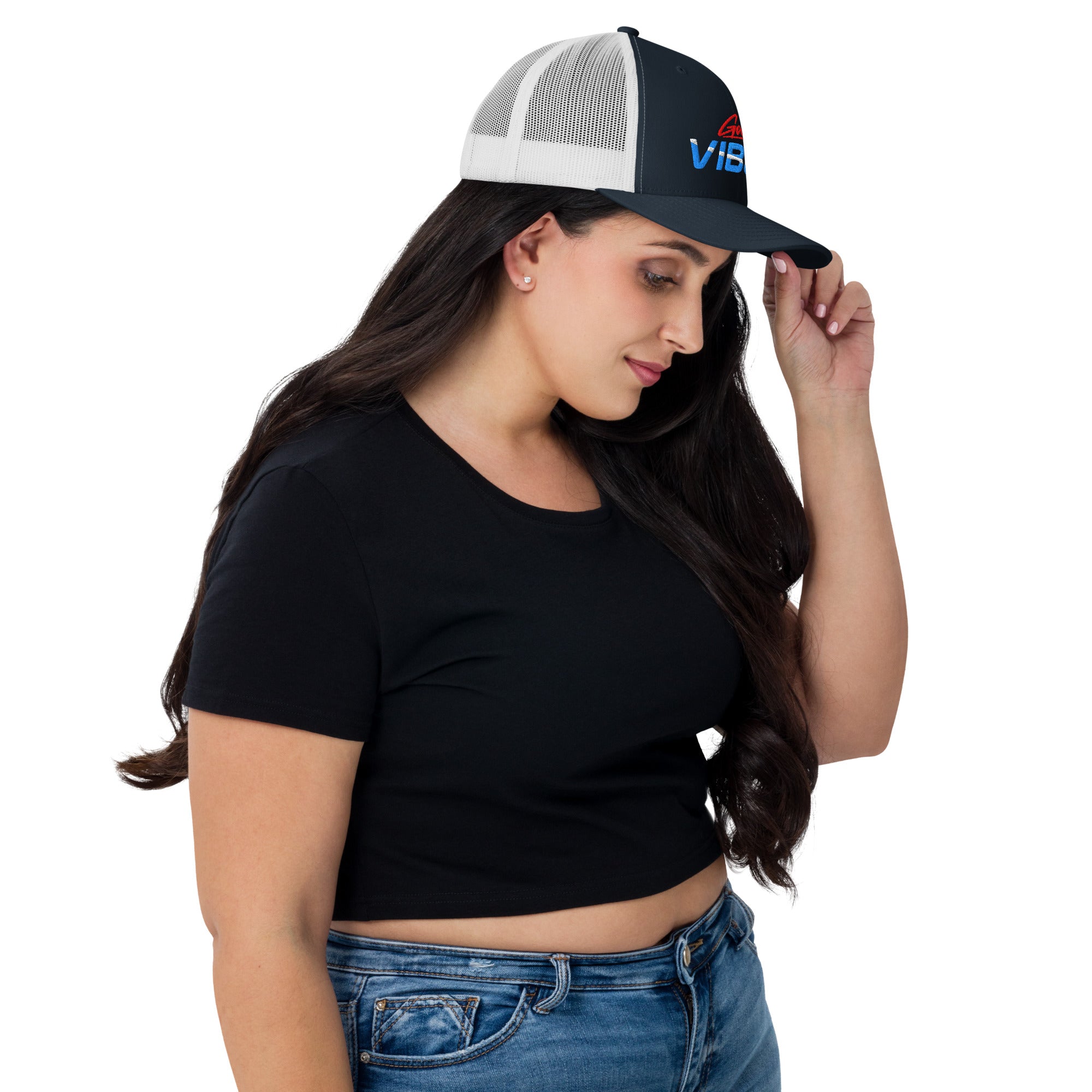 Cappellino Ricamato Unisex Da Baseball Regolabile – Design Good Vibes-Biiply