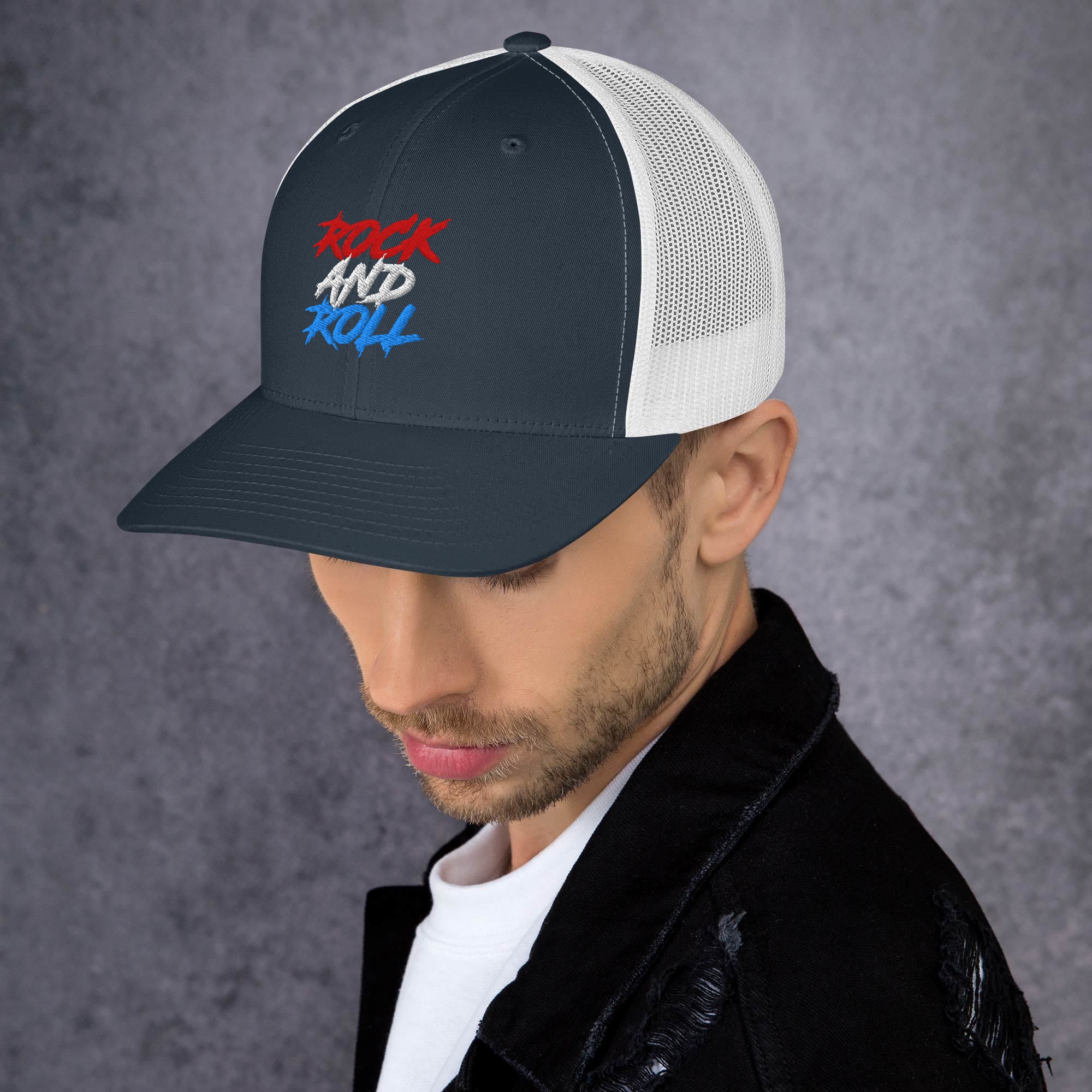 Cappellino Ricamato Unisex Da Baseball Regolabile – Design Rock and Roll-Biiply