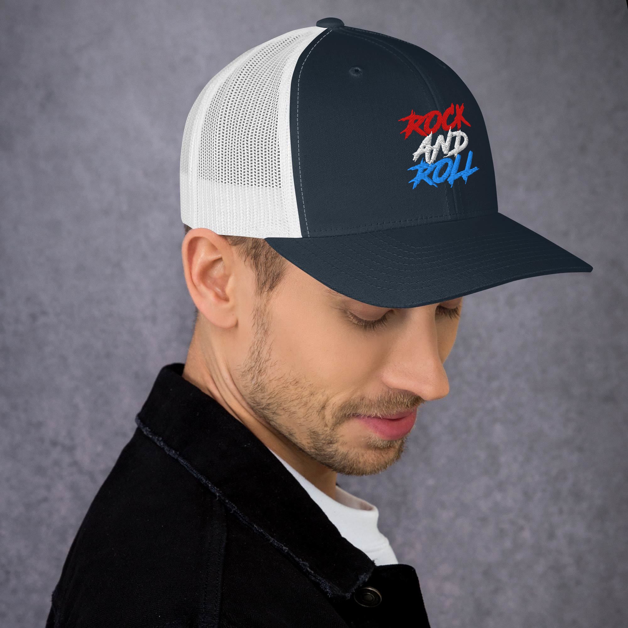 Cappellino Ricamato Unisex Da Baseball Regolabile – Design Rock and Roll-Biiply