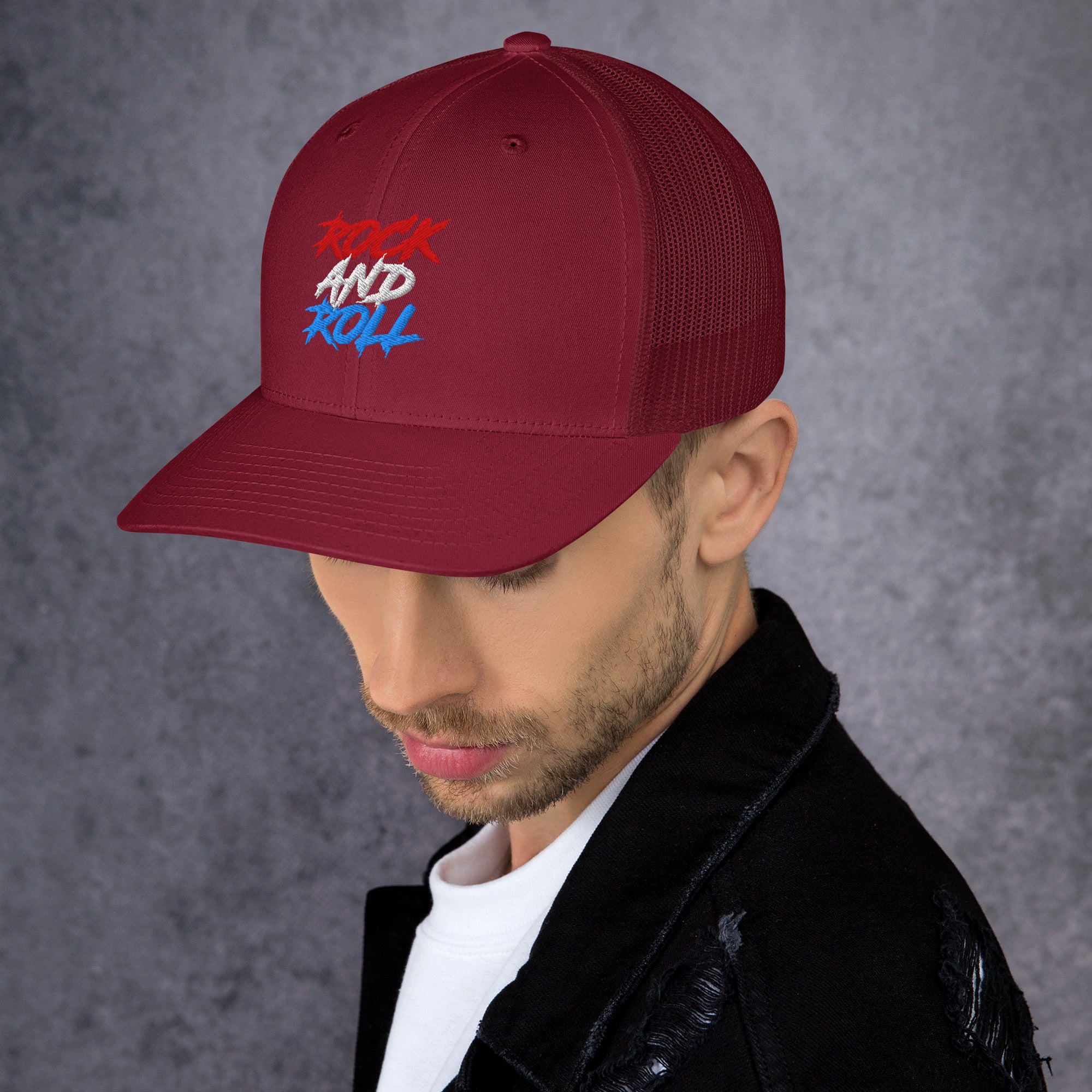 Cappellino Ricamato Unisex Da Baseball Regolabile – Design Rock and Roll-Biiply