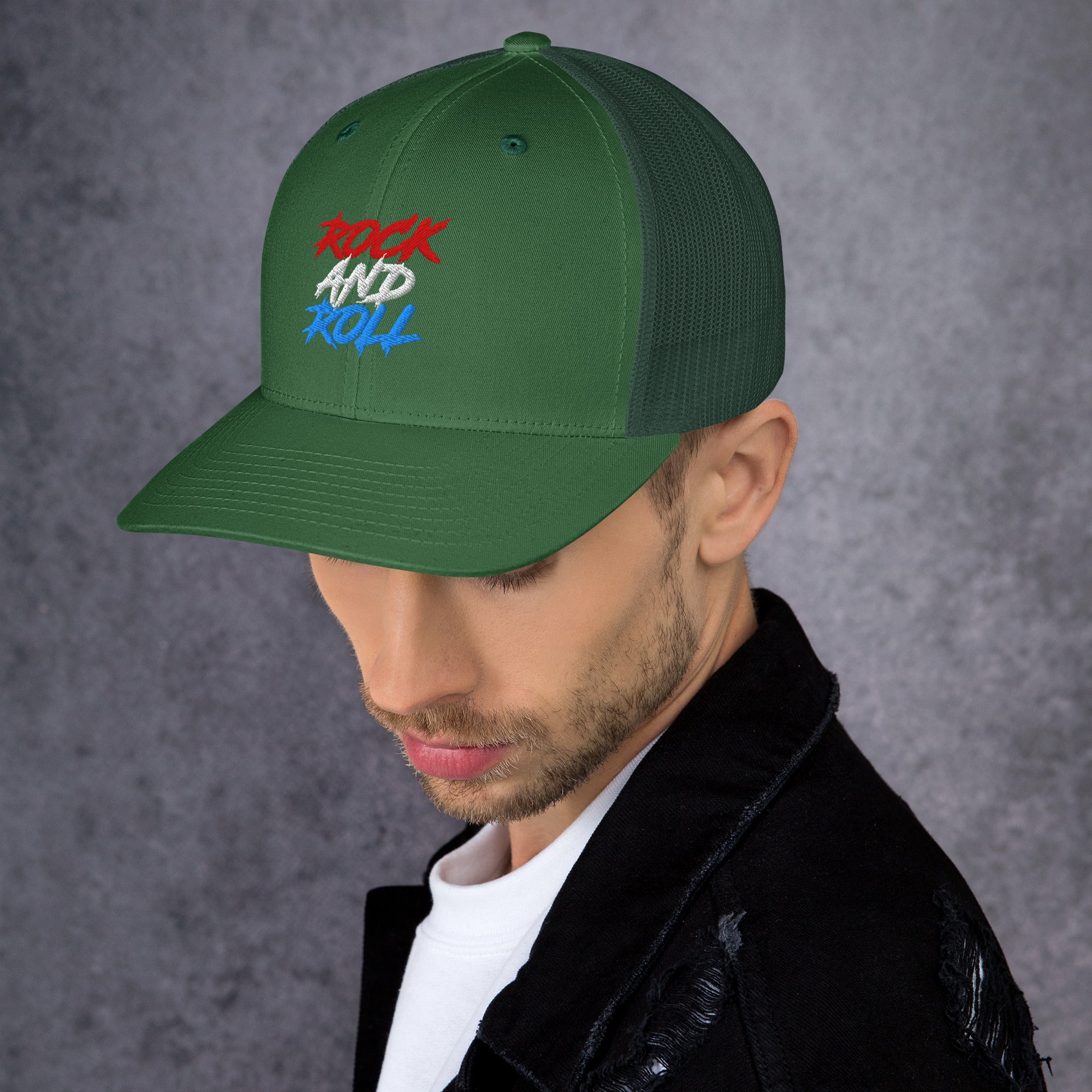 Cappellino Ricamato Unisex Da Baseball Regolabile – Design Rock and Roll-Biiply