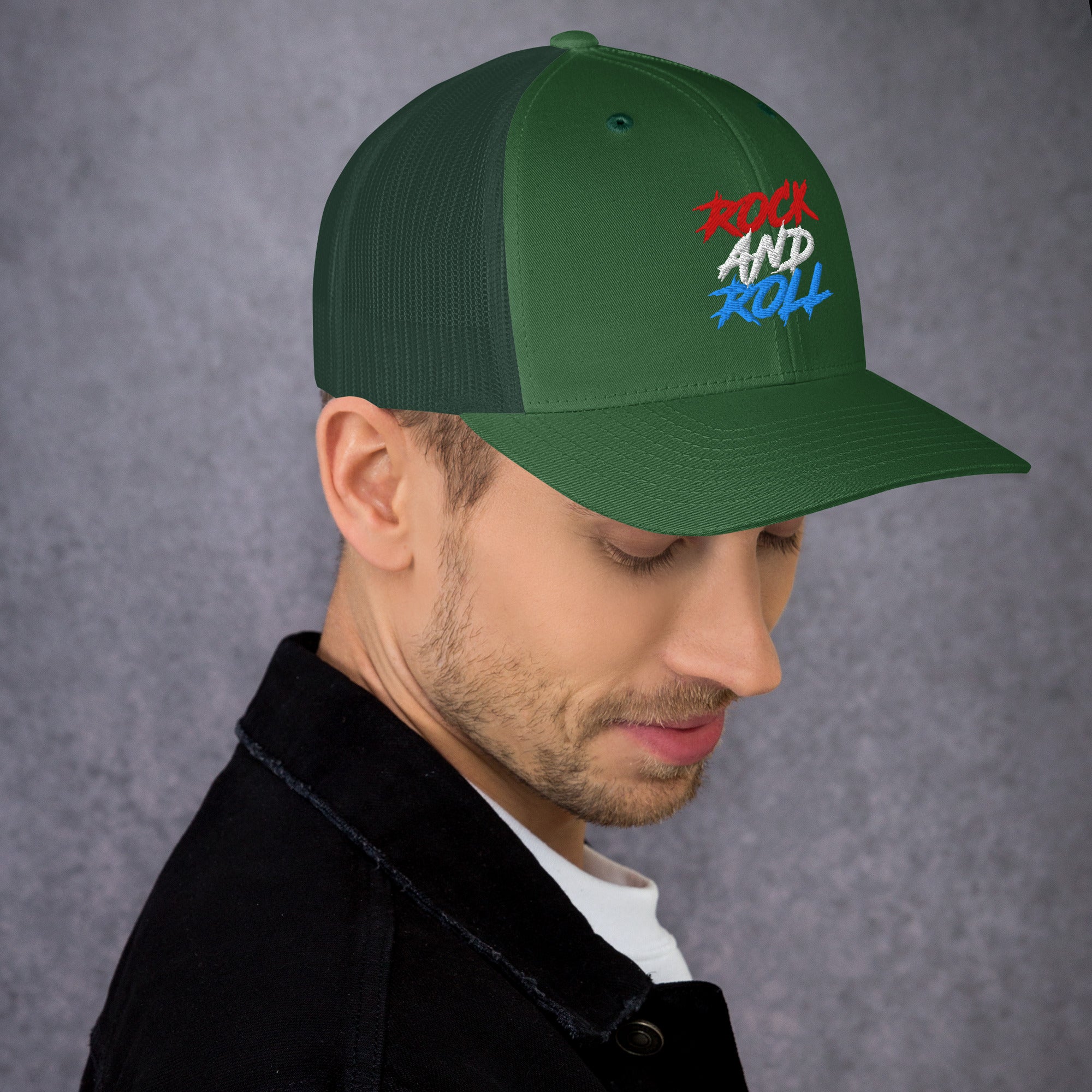 Cappellino Ricamato Unisex Da Baseball Regolabile – Design Rock and Roll-Biiply