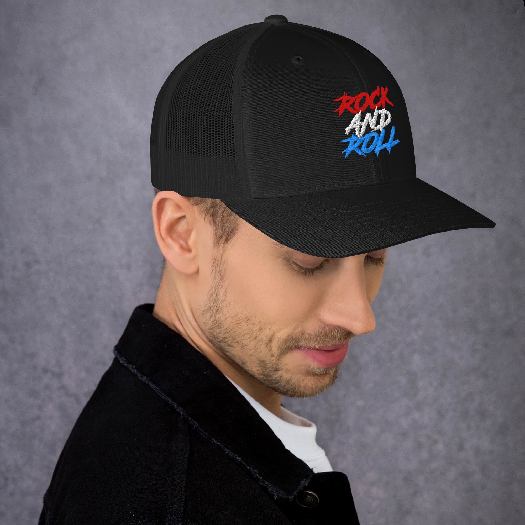 Cappellino Ricamato Unisex Da Baseball Regolabile – Design Rock and Roll-Biiply