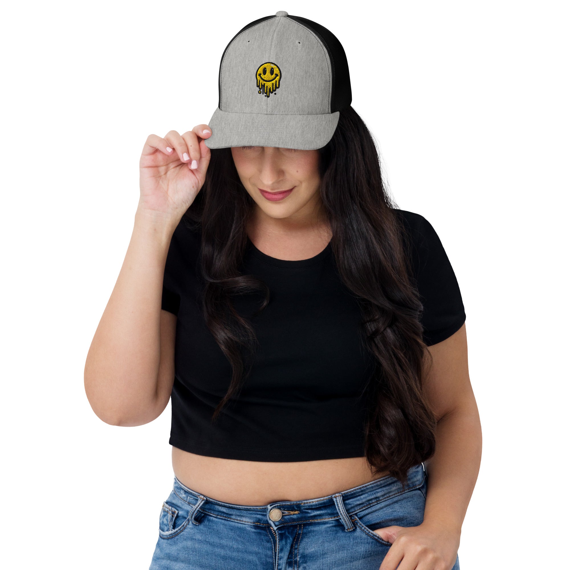 Cappellino Ricamato Unisex Da Baseball Regolabile – Design Smile-Biiply